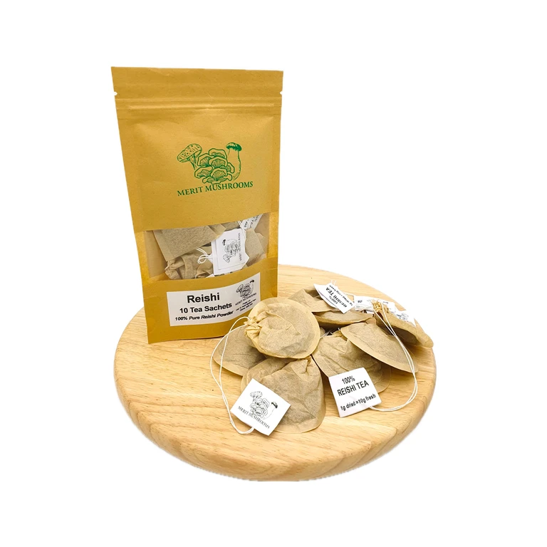Pure Powdered Reishi Mushroom Tea Bags